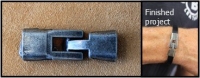 Interlocking Clasp 35x12mm AB