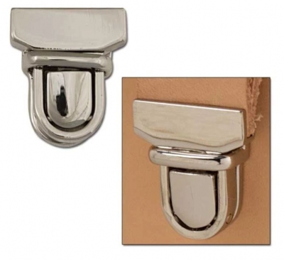 Bag lock 19x22mm Nickle - Click for more info