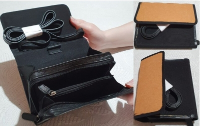 Black handbag insert inc strap - Click for more info