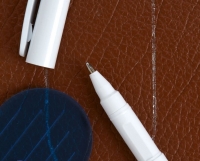 Leather marking pen white